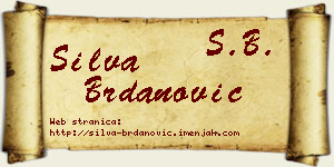 Silva Brdanović vizit kartica